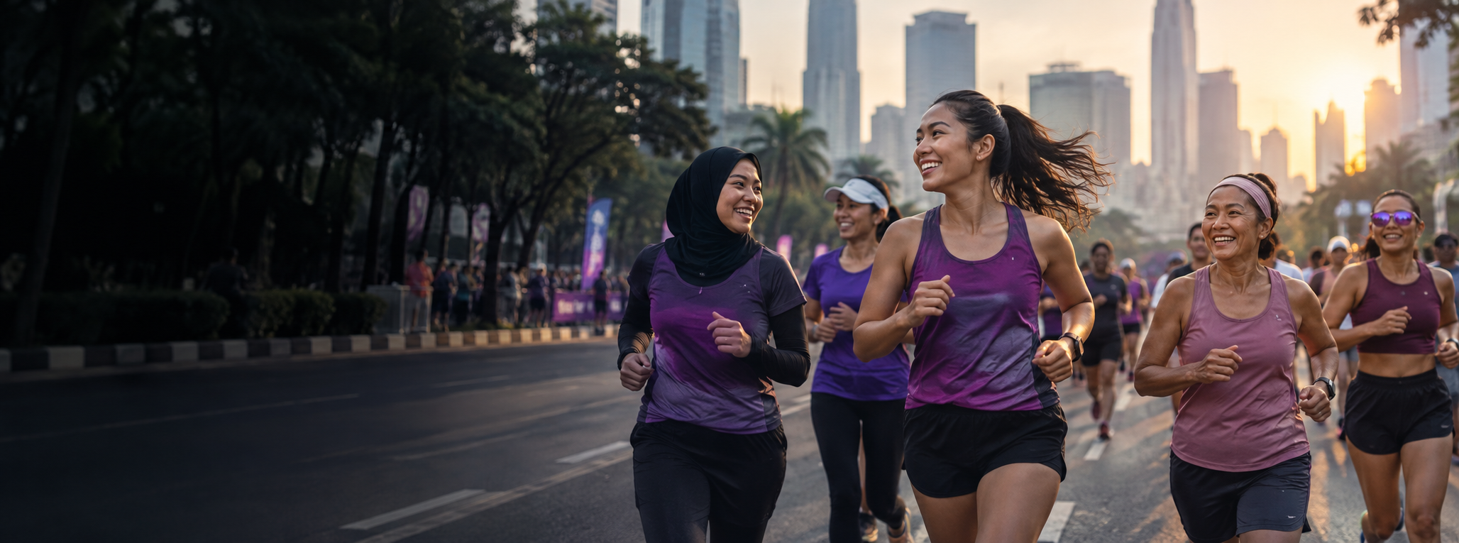 Komunitas perempuan berlari bersama